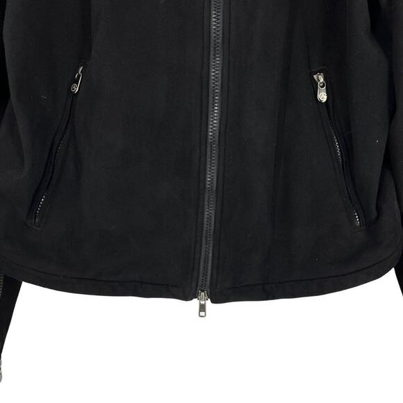 Armani Collezioni Moto Style Full Zip Jacket Sz 40 Black - Picture 7 of 12